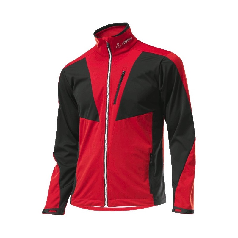 Menns jakke Löffler WS Softshell Light Worldcup svart-rød Menns jakke Löffler WS Softshell Light Worldcup svart-rød